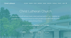 Desktop Screenshot of christ-lutheran.org